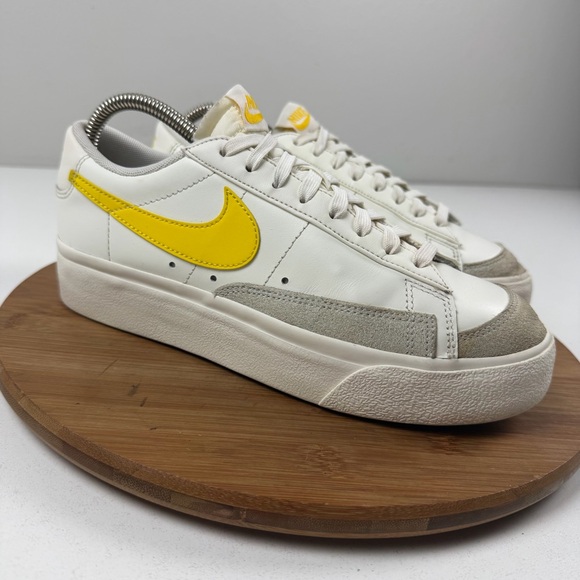 Nike Shoes - Nike Blazer Low Platform “Sail Vivid Sulfur” Colorway Sneakers